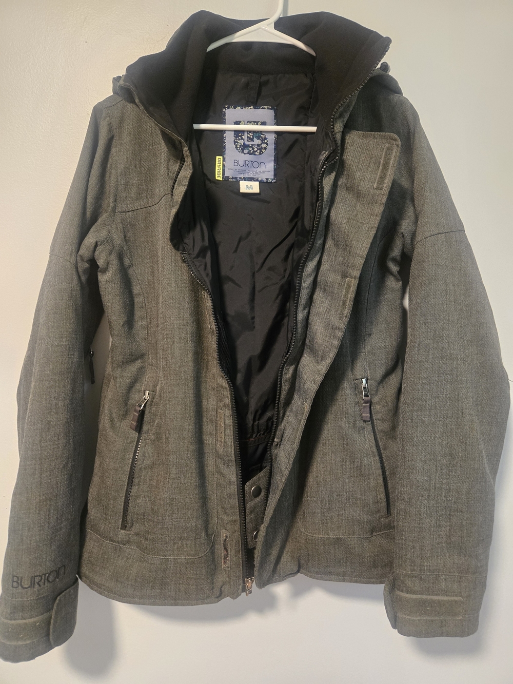 Burton Women's Gray Hooded Ski Jacket